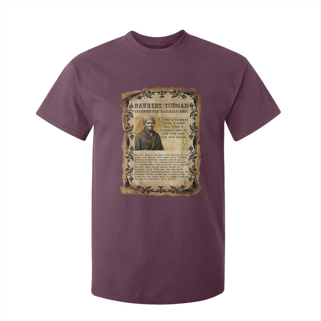 Harriet Tubman T Shirt For Kid Womens History Month Gift