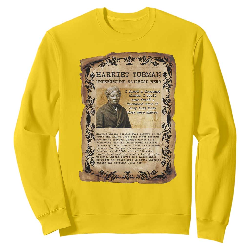 Harriet Tubman Sweatshirt Womens History Month Gift
