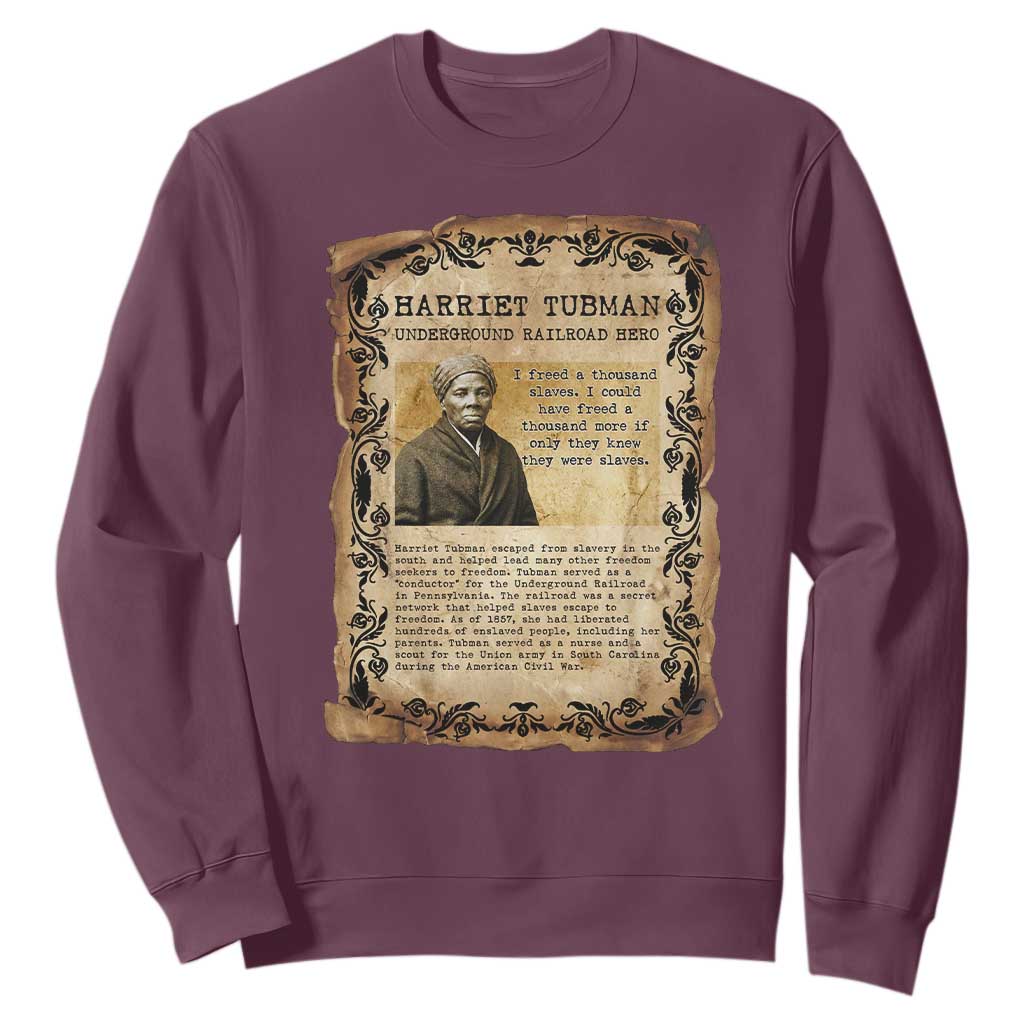 Harriet Tubman Sweatshirt Womens History Month Gift
