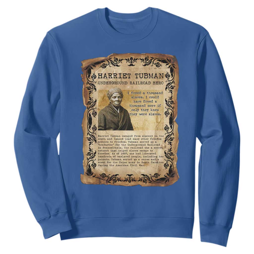 Harriet Tubman Sweatshirt Womens History Month Gift