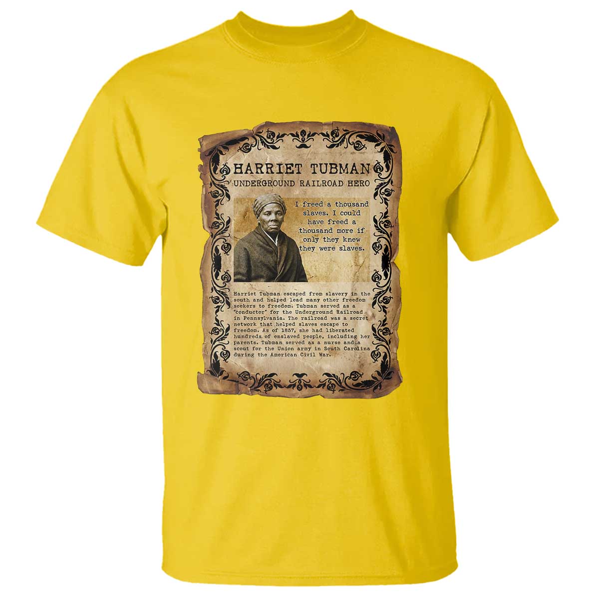 Harriet Tubman T Shirt Womens History Month Gift