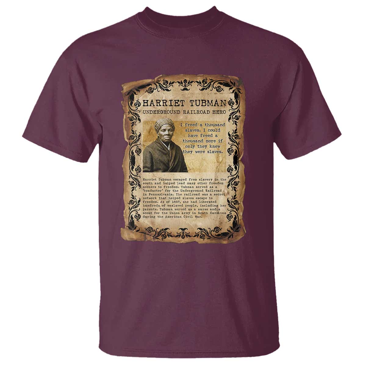 Harriet Tubman T Shirt Womens History Month Gift