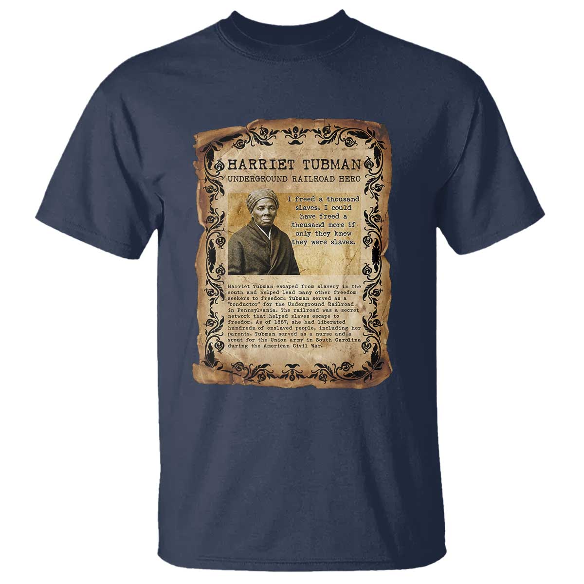 Harriet Tubman T Shirt Womens History Month Gift