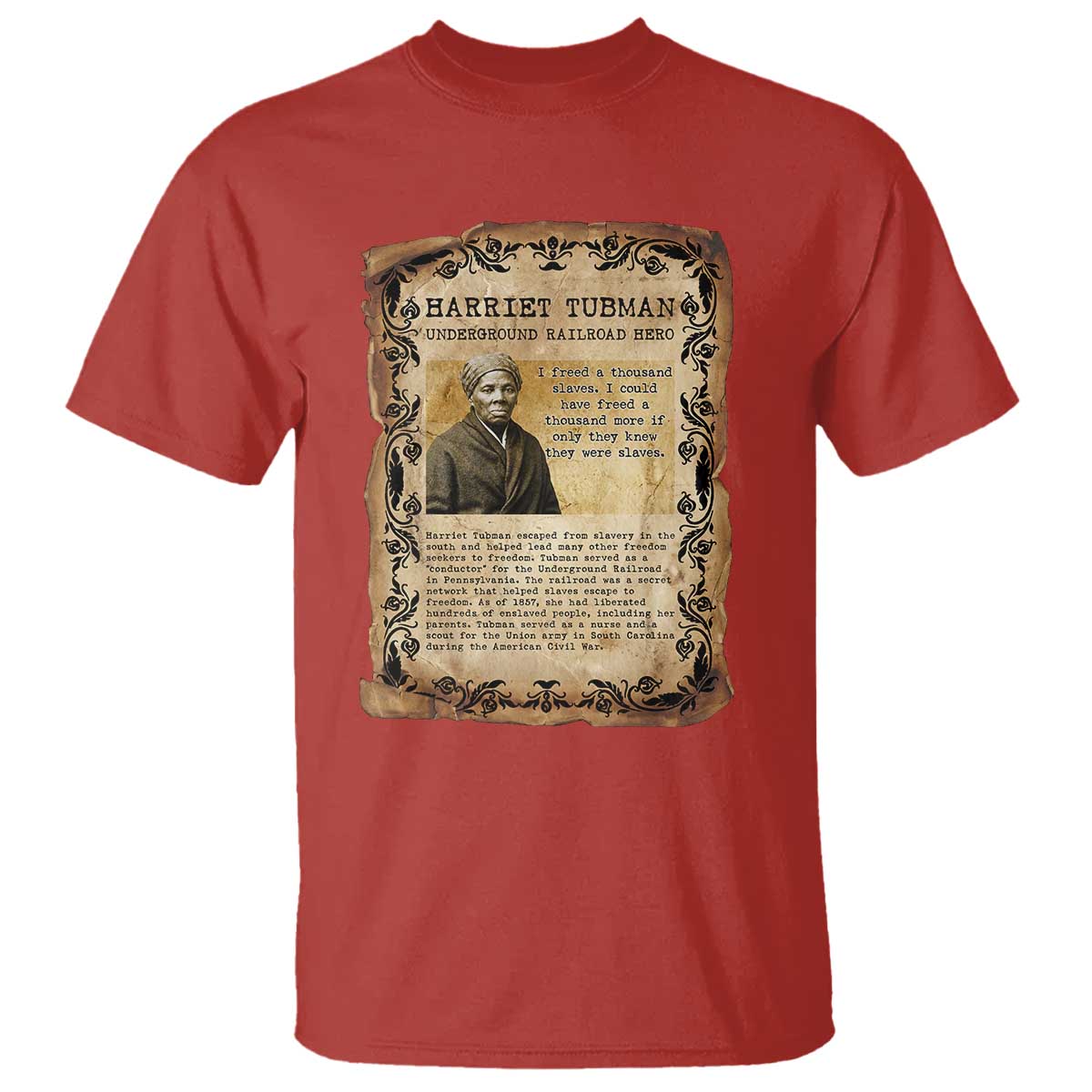 Harriet Tubman T Shirt Womens History Month Gift