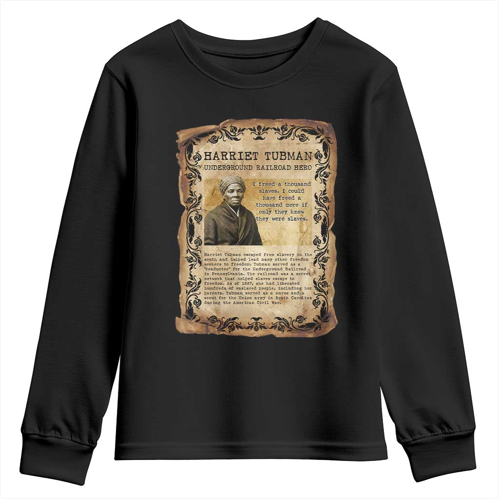 Harriet Tubman Youth Sweatshirt Womens History Month Gift