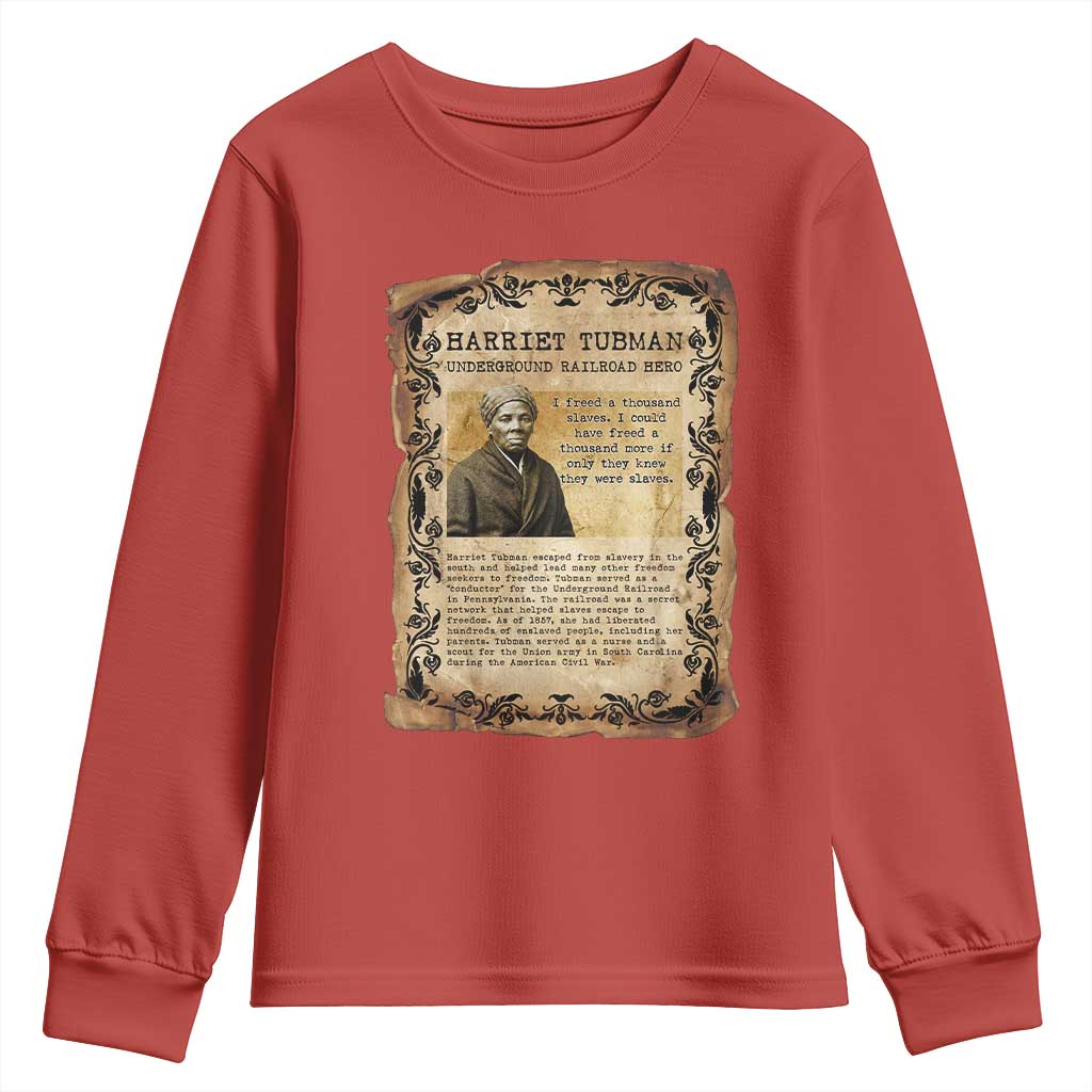 Harriet Tubman Youth Sweatshirt Womens History Month Gift