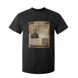 Harriet Tubman Newspaper T Shirt For Kid Slavery Freedom Fighter Historical