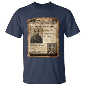 Harriet Tubman Newspaper T Shirt Slavery Freedom Fighter Historical