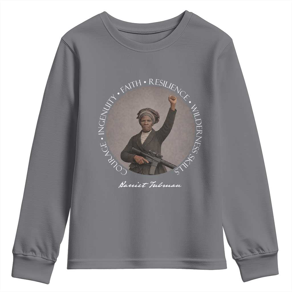 Harriet Tubman Leadership Youth Sweatshirt Feminist History Gift