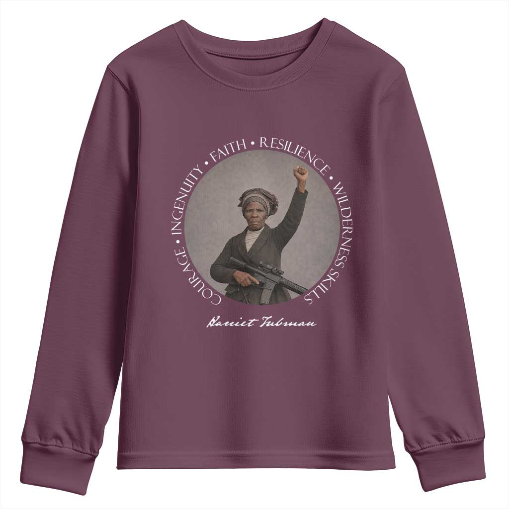 Harriet Tubman Leadership Youth Sweatshirt Feminist History Gift
