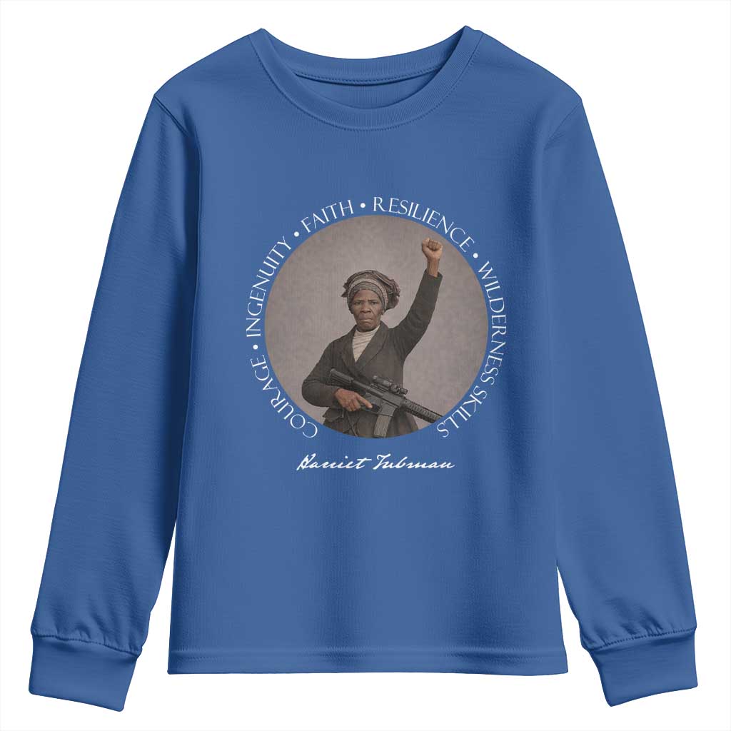 Harriet Tubman Leadership Youth Sweatshirt Feminist History Gift