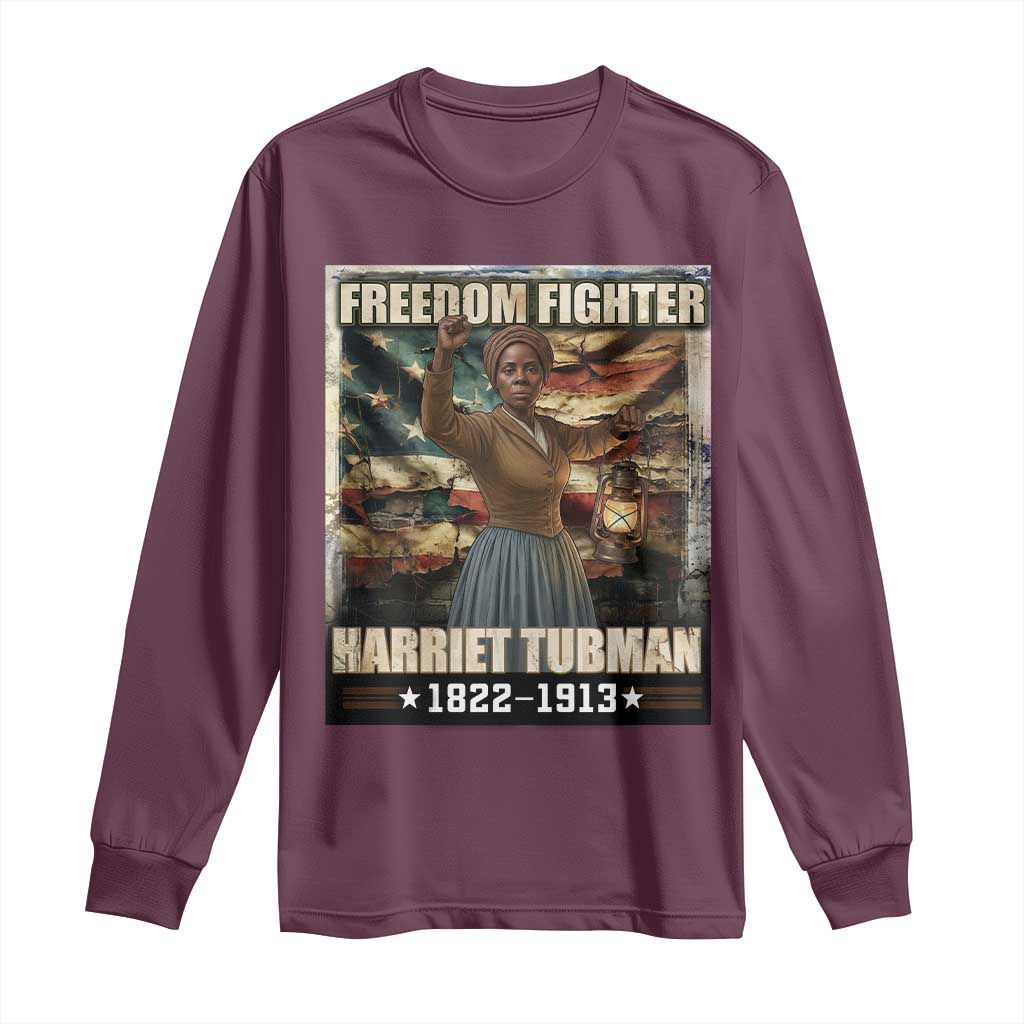 Harriet Tubman Long Sleeve Shirt Black History African American Leader Gift
