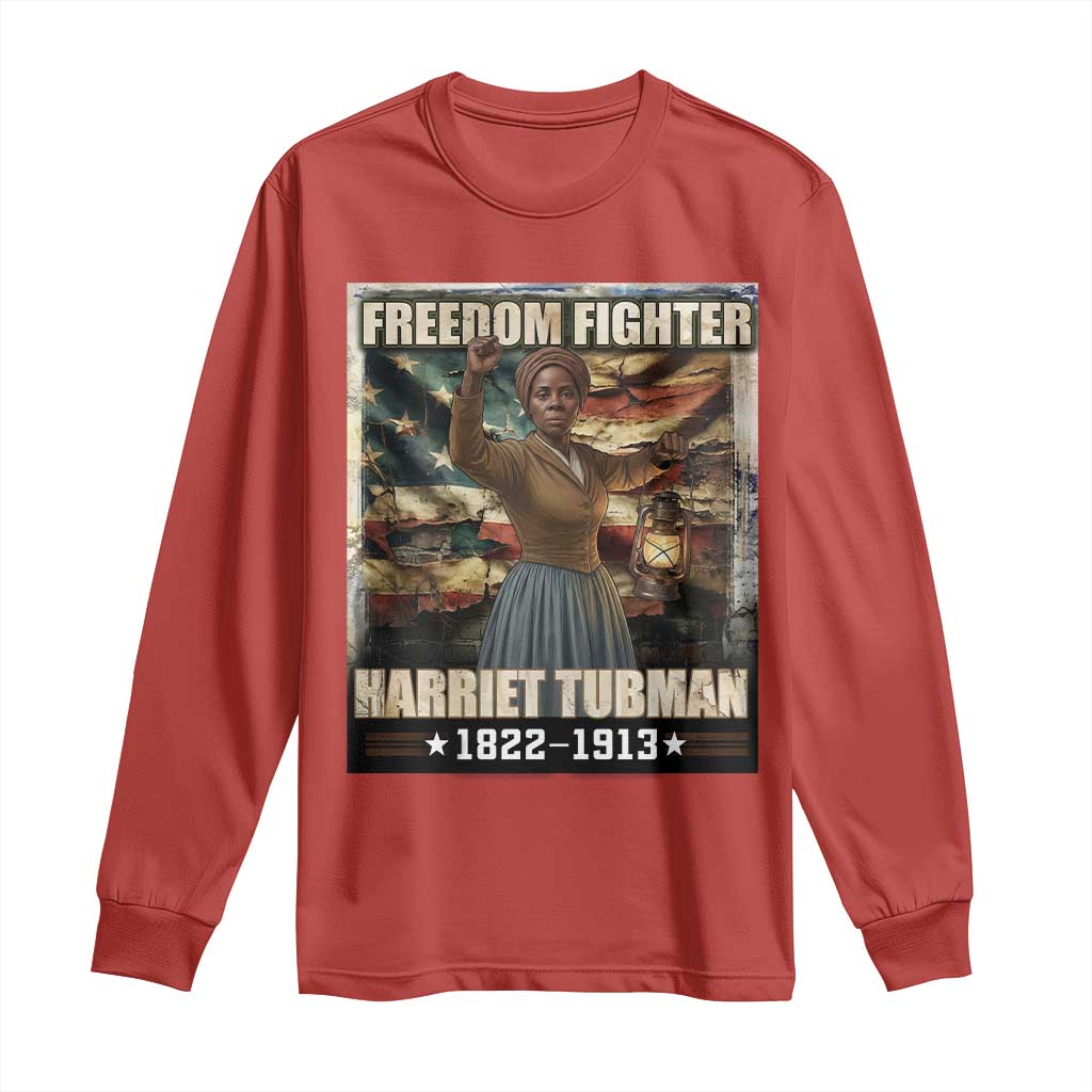 Harriet Tubman Long Sleeve Shirt Black History African American Leader Gift