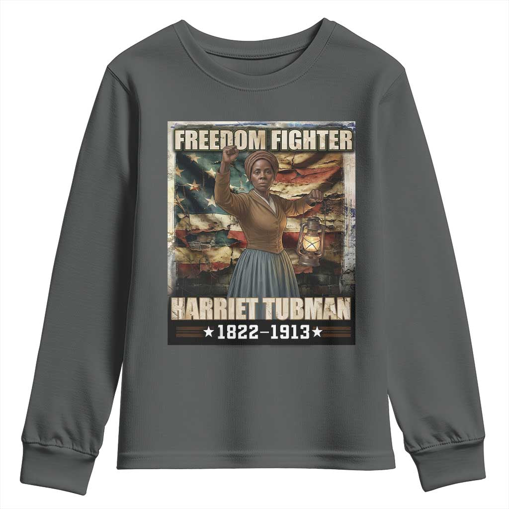 Harriet Tubman Youth Sweatshirt Black History African American Leader Gift