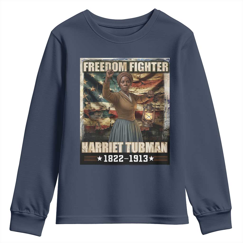 Harriet Tubman Youth Sweatshirt Black History African American Leader Gift