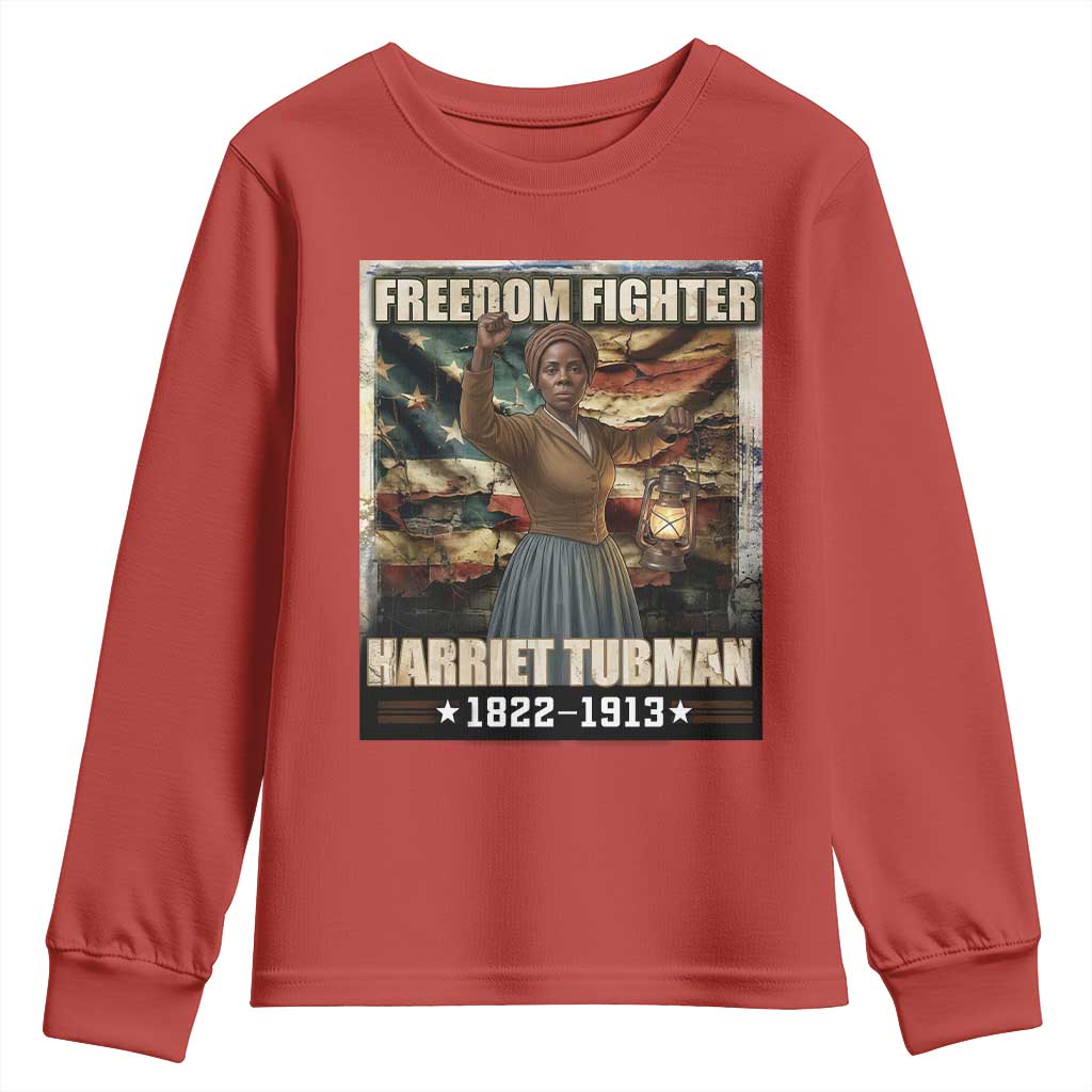 Harriet Tubman Youth Sweatshirt Black History African American Leader Gift