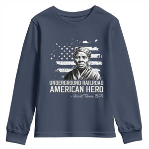 Harriet Tubman Youth Sweatshirt Underground Railroad American Hero History