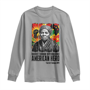 Harriet Tubman Black History Month Long Sleeve Shirt Underground Railroad American Hero History