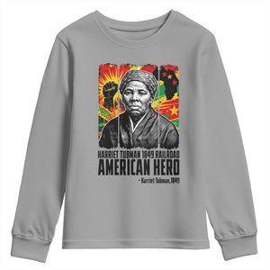 Harriet Tubman Black History Month Youth Sweatshirt Underground Railroad American Hero History