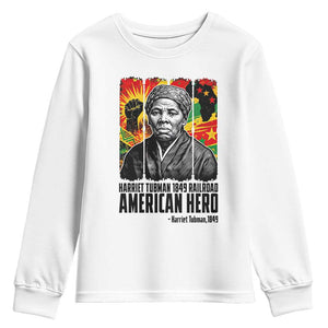Harriet Tubman Black History Month Youth Sweatshirt Underground Railroad American Hero History
