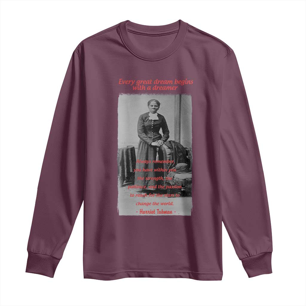 Harriet Tubman Long Sleeve Shirt Black History Month