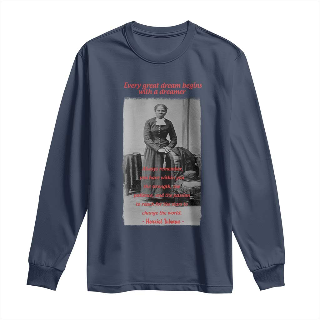 Harriet Tubman Long Sleeve Shirt Black History Month
