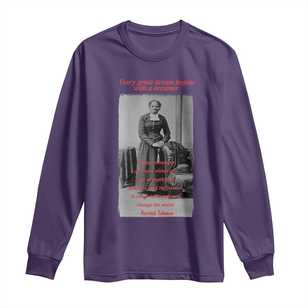 Harriet Tubman Long Sleeve Shirt Black History Month