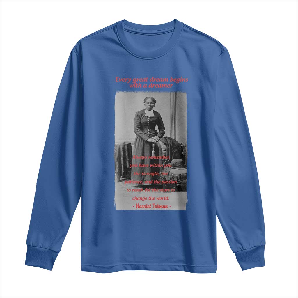Harriet Tubman Long Sleeve Shirt Black History Month