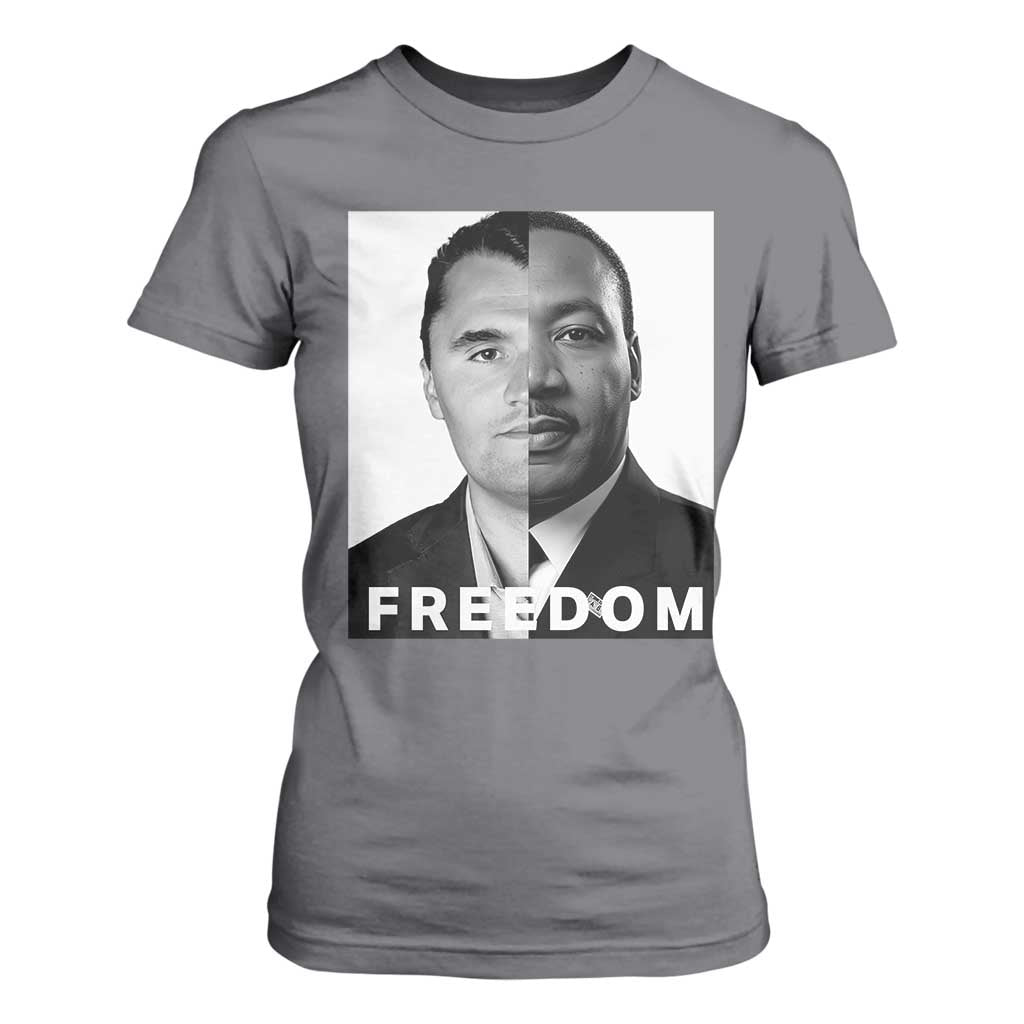 Freedom Charlie Kirk T Shirt For Women Martin Luther King Jr - African Pride