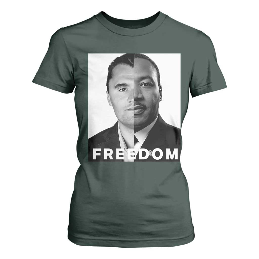 Freedom Charlie Kirk T Shirt For Women Martin Luther King Jr - African Pride