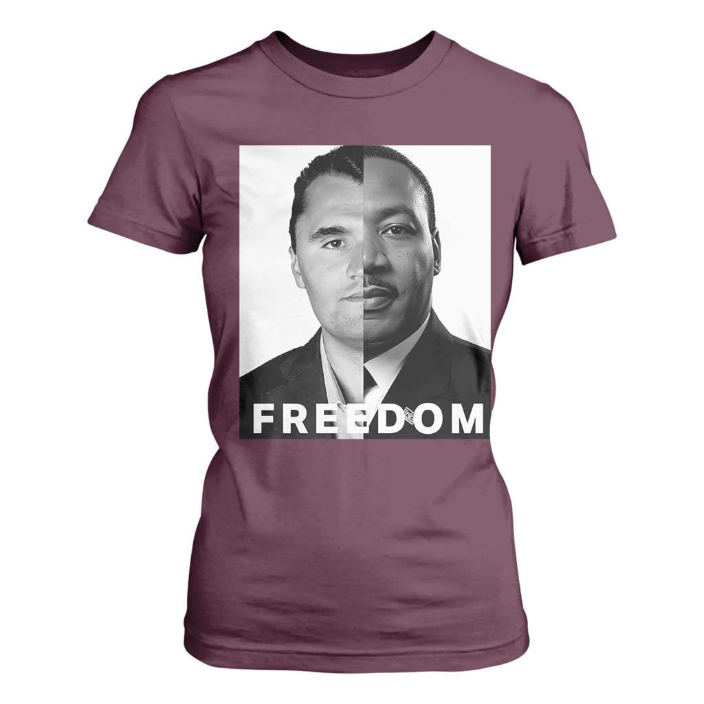 Freedom Charlie Kirk T Shirt For Women Martin Luther King Jr - African Pride