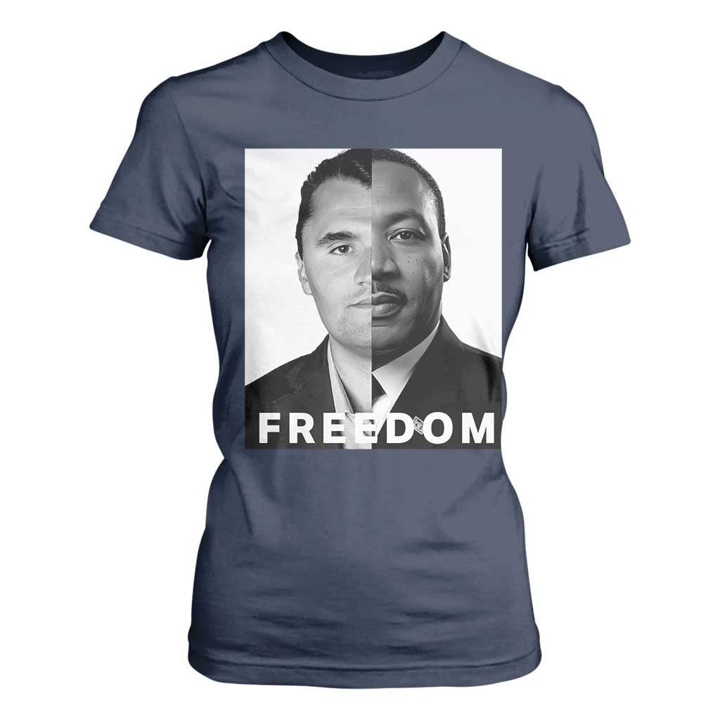 Freedom Charlie Kirk T Shirt For Women Martin Luther King Jr - African Pride