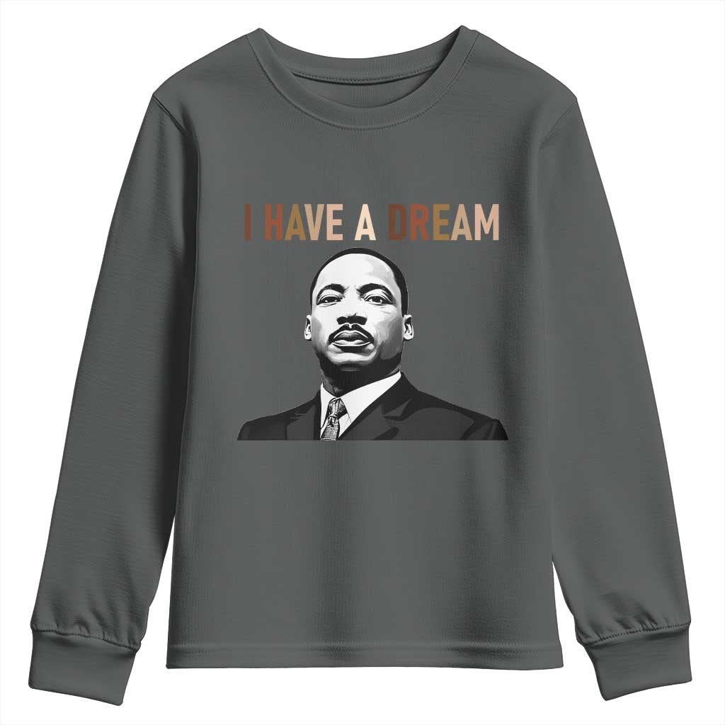 Martin Luther King Jr Youth Sweatshirt I Have a Dream Cool Melanin Black History - African Pride