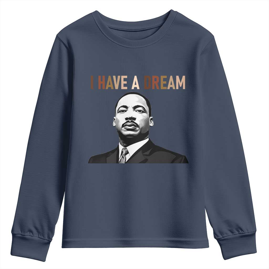 Martin Luther King Jr Youth Sweatshirt I Have a Dream Cool Melanin Black History - African Pride