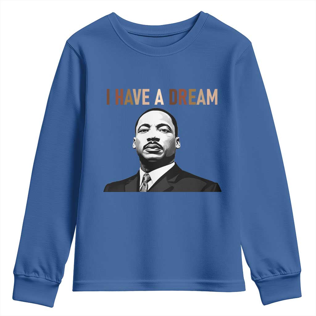 Martin Luther King Jr Youth Sweatshirt I Have a Dream Cool Melanin Black History - African Pride