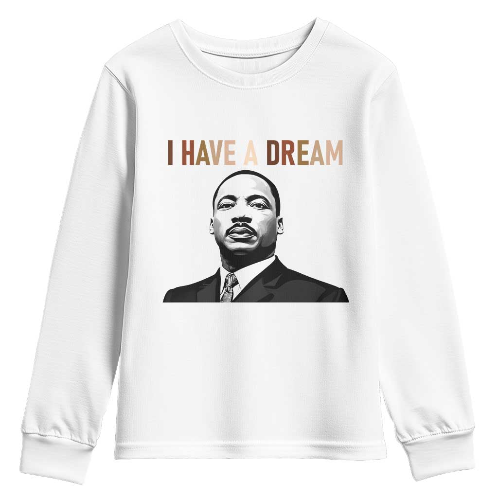 Martin Luther King Jr Youth Sweatshirt I Have a Dream Cool Melanin Black History - African Pride