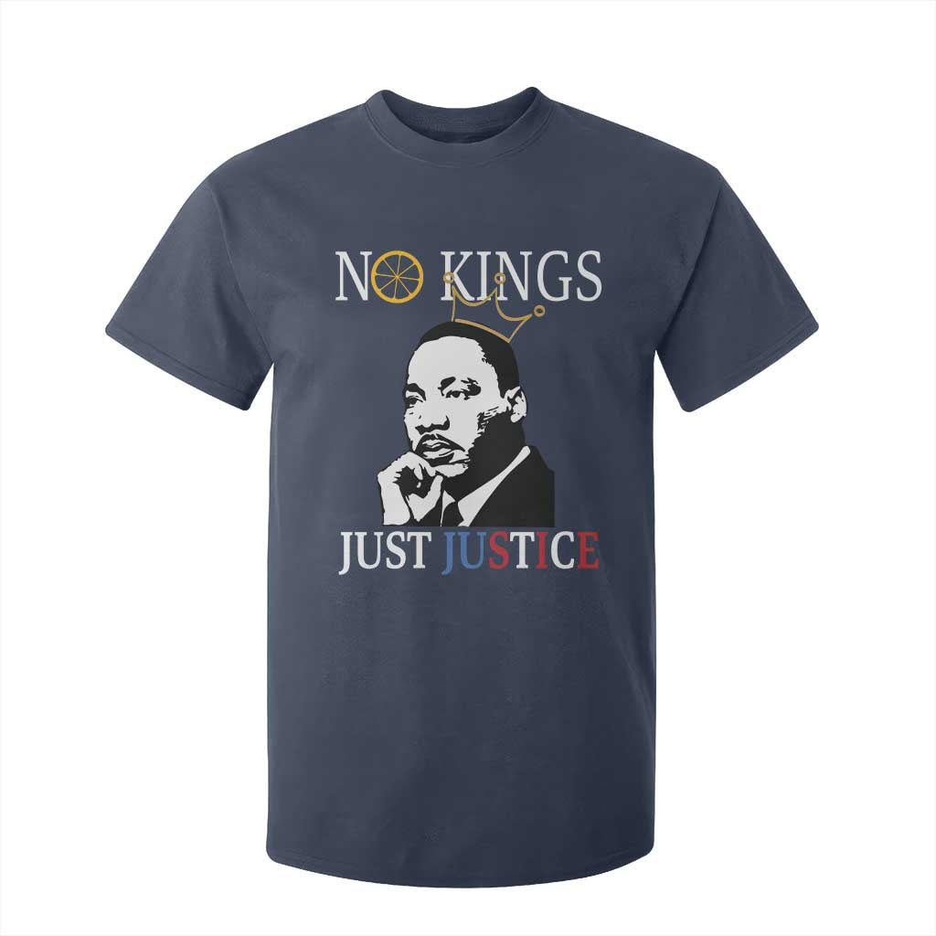 Martin Luther King Jr T Shirt For Kid No Kings Just Justice - African Pride