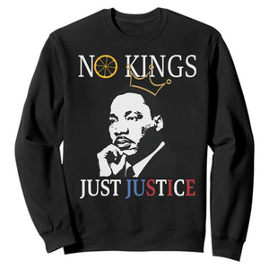 Martin Luther King Jr Sweatshirt No Kings Just Justice - African Pride