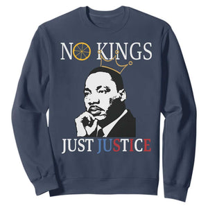 Martin Luther King Jr Sweatshirt No Kings Just Justice - African Pride