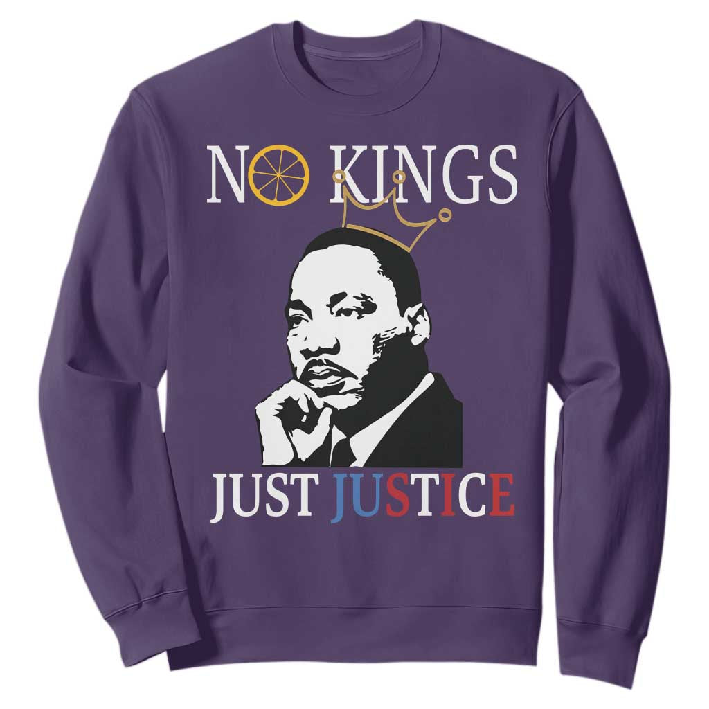 Martin Luther King Jr Sweatshirt No Kings Just Justice - African Pride
