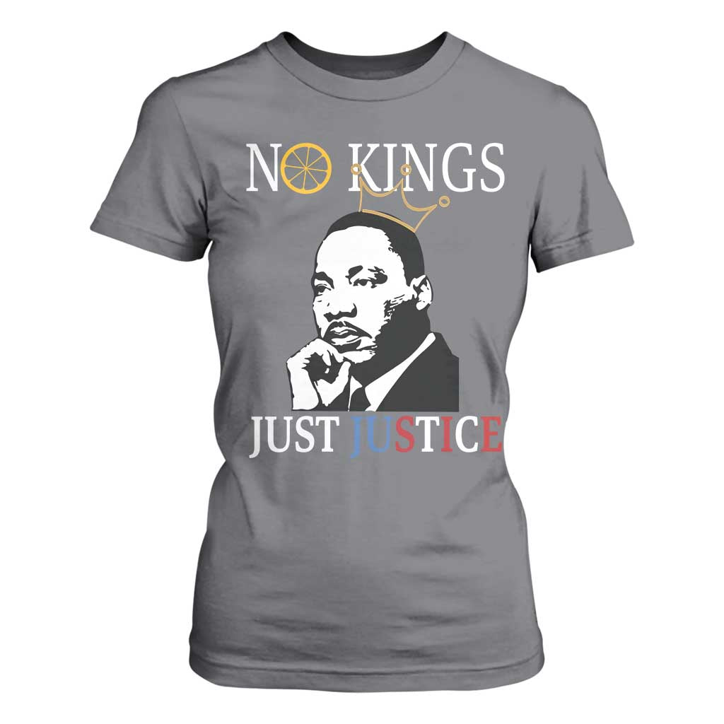 Martin Luther King Jr T Shirt For Women No Kings Just Justice - African Pride