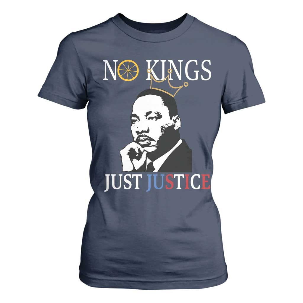 Martin Luther King Jr T Shirt For Women No Kings Just Justice - African Pride