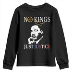 Martin Luther King Jr Youth Sweatshirt No Kings Just Justice - African Pride