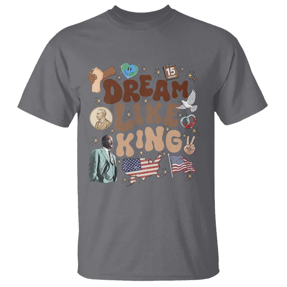 Martin Luther King Jr T Shirt Black History Melanin African American - African Pride