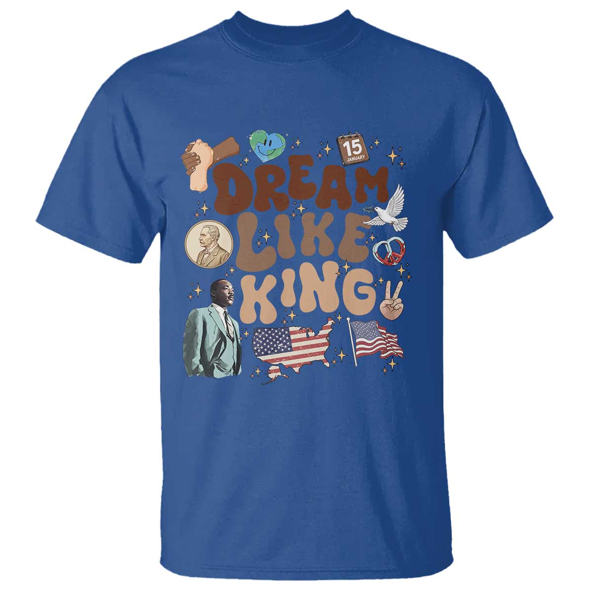 Martin Luther King Jr T Shirt Black History Melanin African American - African Pride