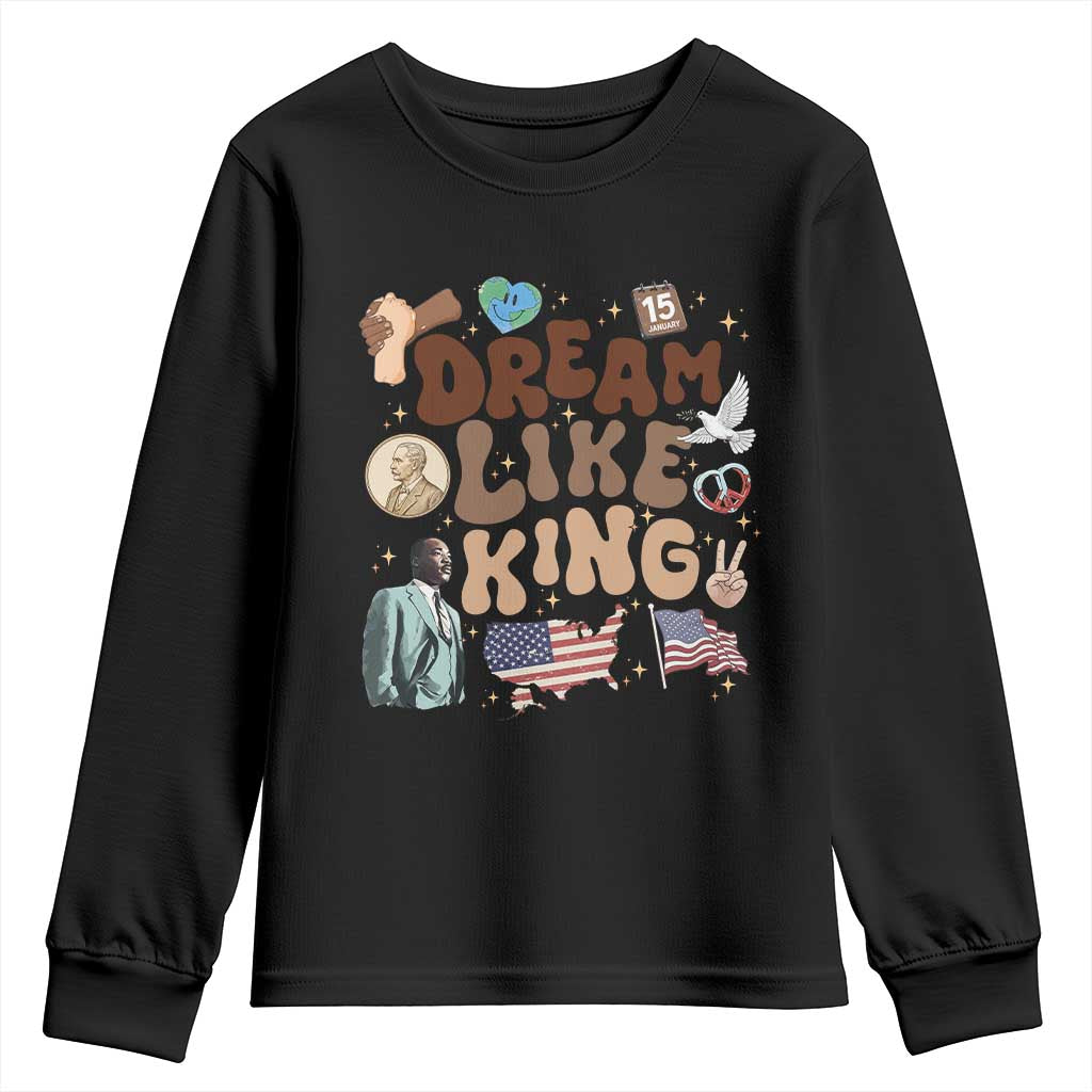 Martin Luther King Jr Youth Sweatshirt Black History Melanin African American - African Pride