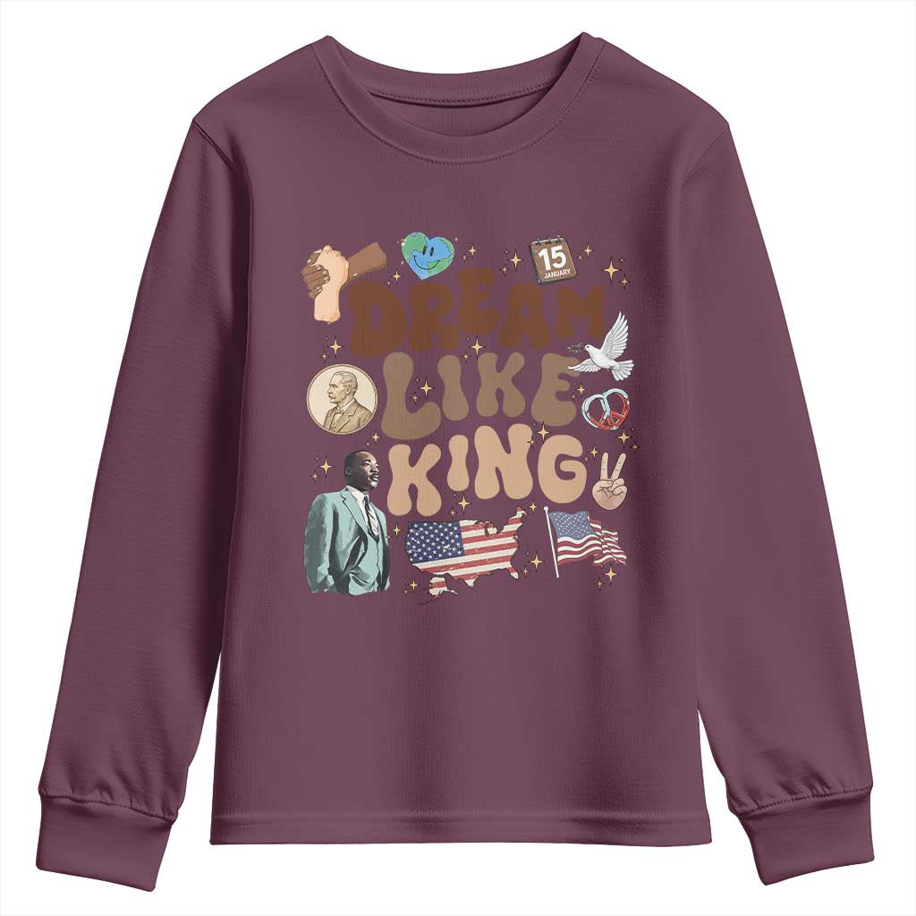 Martin Luther King Jr Youth Sweatshirt Black History Melanin African American - African Pride