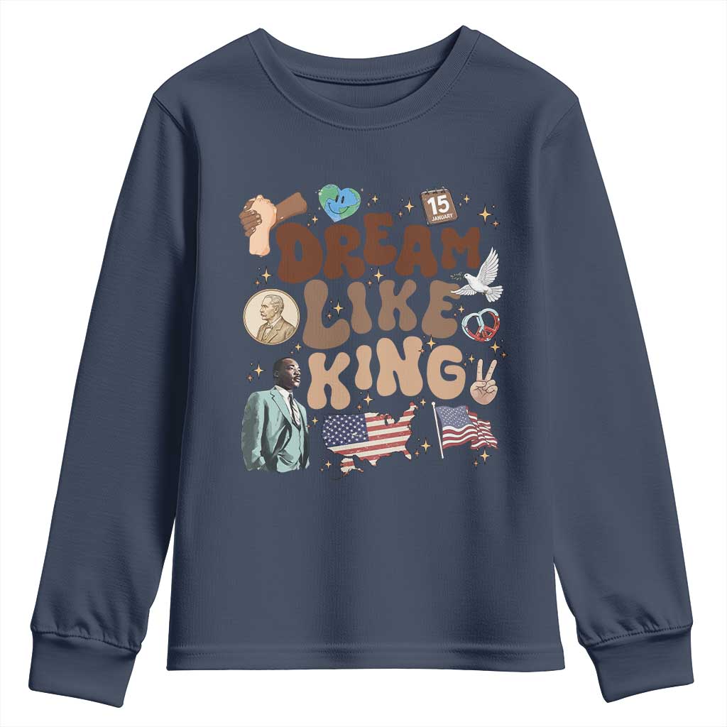 Martin Luther King Jr Youth Sweatshirt Black History Melanin African American - African Pride