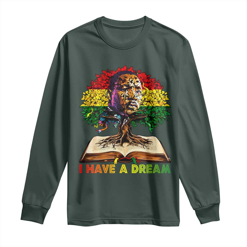 Martin Luther King Jr Long Sleeve Shirt Black History Month Melanin African - African Pride