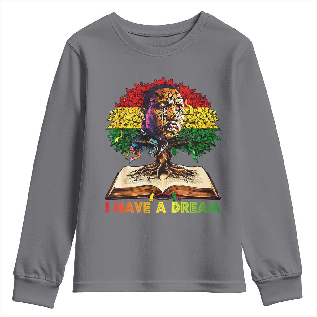 Martin Luther King Jr Youth Sweatshirt Black History Month Melanin African - African Pride